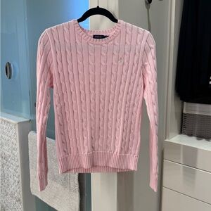 Polo by Ralph Lauren Light Pink Cable Knit Sweater